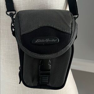 Eddie Bauer Charcoal and Black, Small Camera Padded Bag